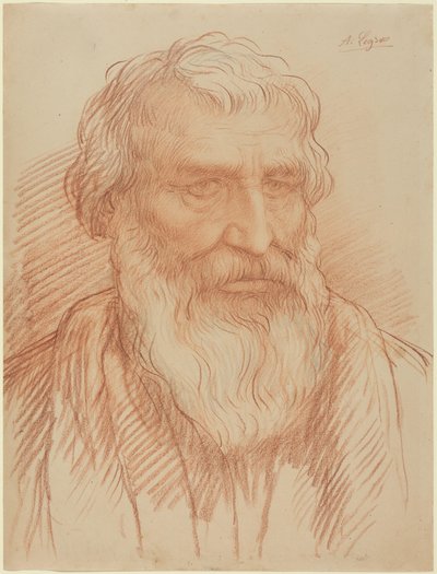 Study of a Head by Alphonse Legros
