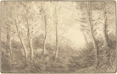 Sunrise, Woods of Clamard by Alphonse Legros