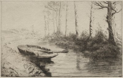 The Canal, Morning by Alphonse Legros