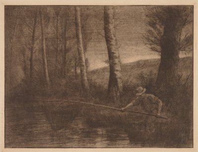 The Fish in the Hoop Net by Alphonse Legros