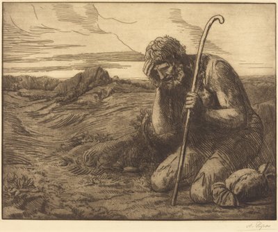 The Prodigal Son, 6th Plate (“The Prodigal Child”) by Alphonse Legros