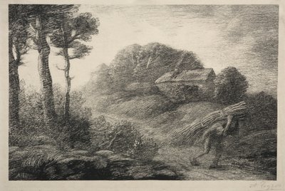 The Return of the Fagot Gatherer (2nd state) by Alphonse Legros