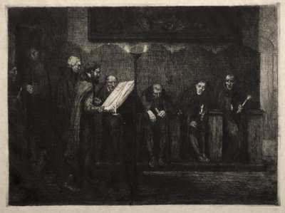 The Spanish Singers by Alphonse Legros