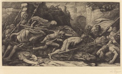 The Triumph of Death: Battle by Alphonse Legros