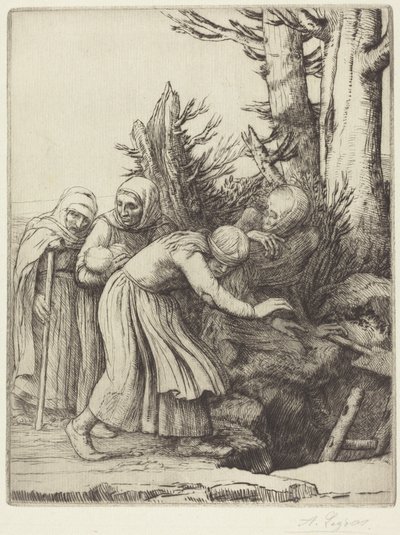 The Triumph of Death: Death Prepares a Dwelling for the Homeless by Alphonse Legros