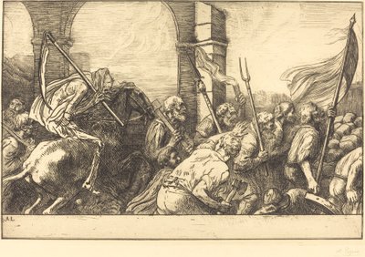 The Triumph of Death: Departure by Alphonse Legros