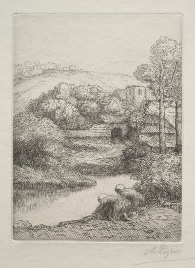 The Washing Place, called The Washerwomen by Alphonse Legros
