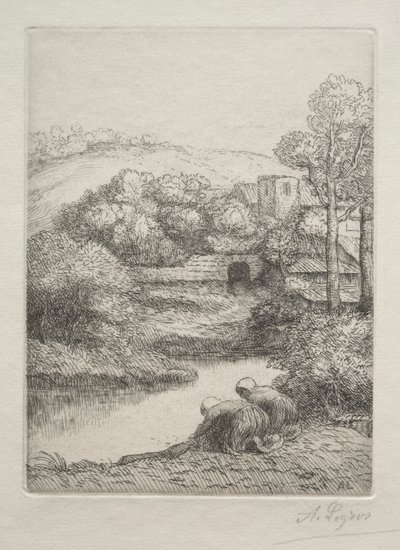 The Washing Place, called The Washerwomen by Alphonse Legros