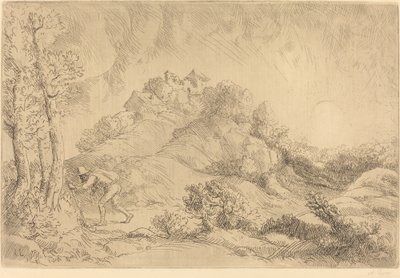 View of a Farm by Alphonse Legros