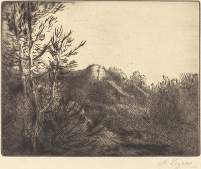 View of a Farm by Alphonse Legros