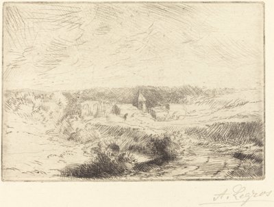 Village of Wimille, near Boulogne by Alphonse Legros