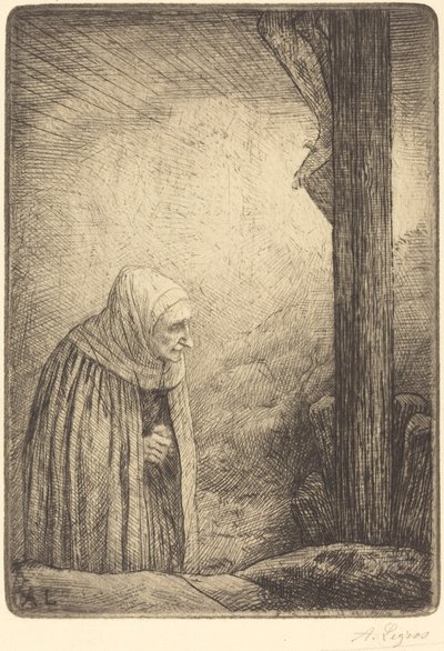 Woman at the Foot of the Cross by Alphonse Legros
