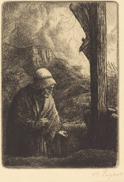 Woman at the Foot of the Cross by Alphonse Legros