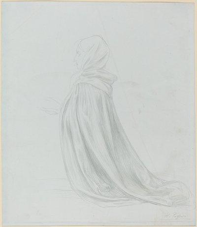 Woman in a Cloak by Alphonse Legros