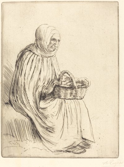 Woman of the Marketplace by Alphonse Legros