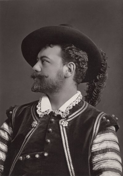 Portrait of Victor Maurel (1848-1923) French baritone as Don Giovanni of Mozart - photography by Alphonse Justin Liebert (1827-1914) by Alphonse Liebert