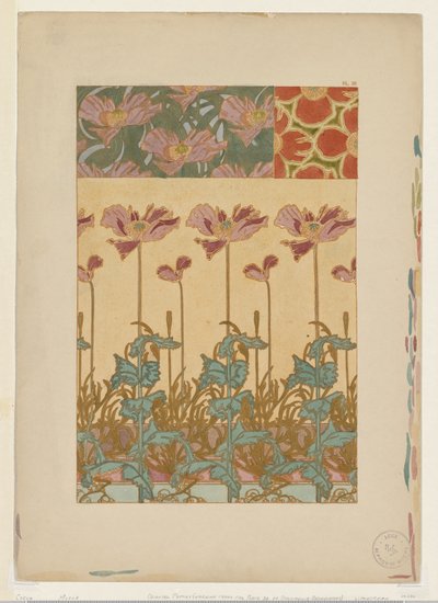 Documents Decoratifs: Oriental Poppies by Alphonse Mucha