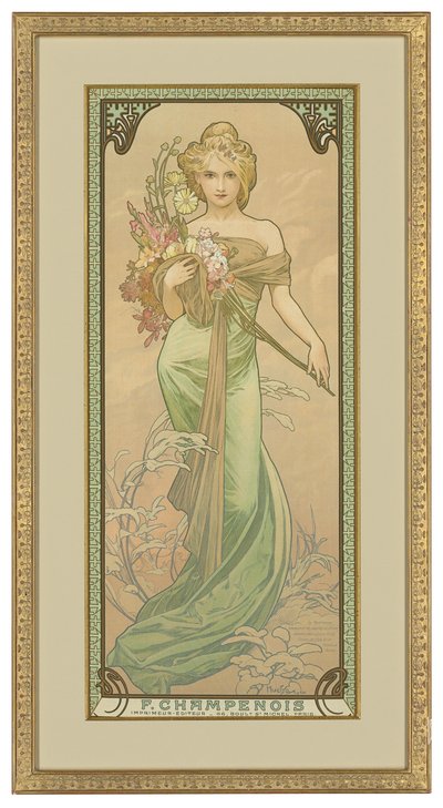 Four Seasons: Spring by Alphonse Mucha