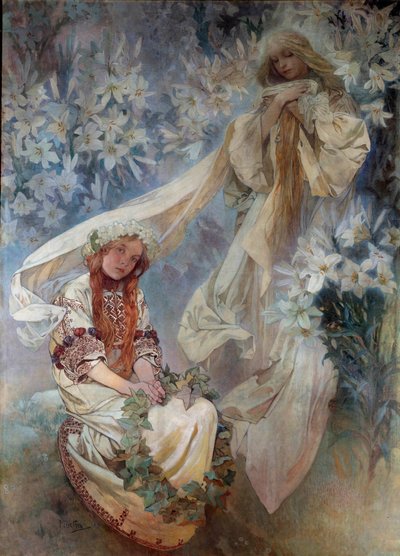 La Madonna au Lys by Alphonse Mucha