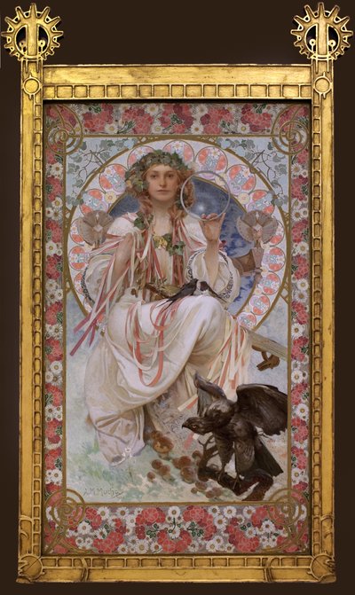 Portrait of Josephine Crane Bradley in Slavia by Alphonse Mucha