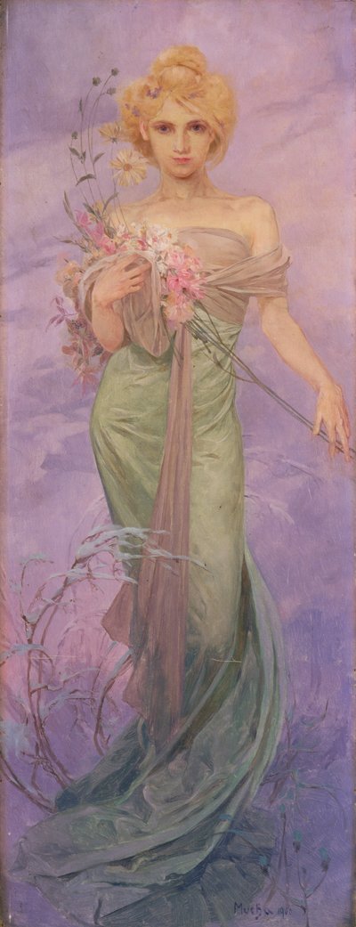Spring by Alphonse Mucha