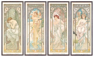 The Times of the Day by Alphonse Mucha