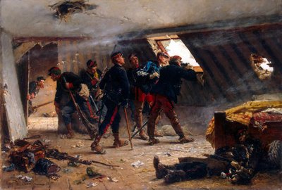 Scene from the Franco-Prussian War, 1875 by Alphonse Marie Neuville de