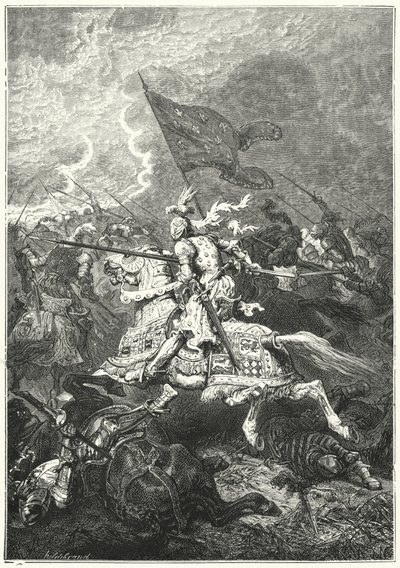 Battle of Fornovo, Italy by Alphonse Marie de (after) Neuville