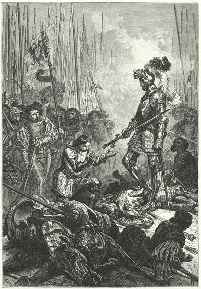 Francis I of France Taken Prisoner at the Battle of Pavia by Alphonse Marie de (after) Neuville