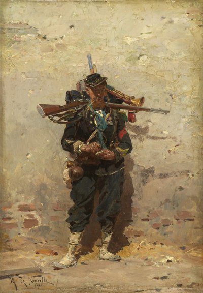 Bugler of the Light Infantry by Alphonse Marie de Neuville