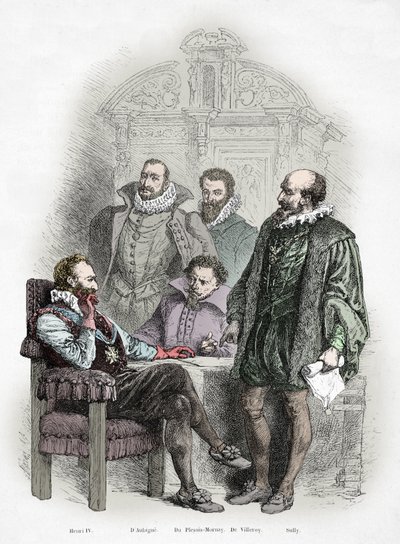 Henri IV and His Ministers, Theodore Agrippa d