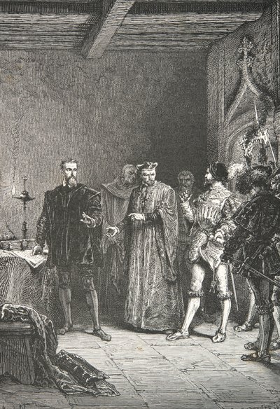 Jean de La Barre Informs Louis de Berquin of His Release from the Conciergerie by Alphonse Marie de Neuville
