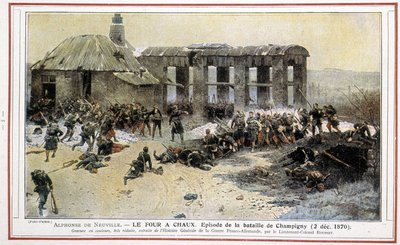 The Lime Kiln - Episode of the Battle of Champigny (02/12/1870) by Alphonse Marie de Neuville