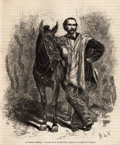 Portrait of Dr. Saffray by Alphonse Marie de Neuville