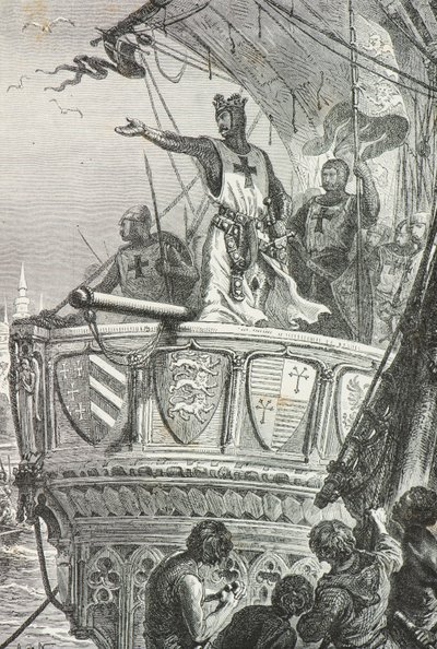 Richard the Lionheart Leaves the Holy Land in 1192 by Alphonse Marie de Neuville