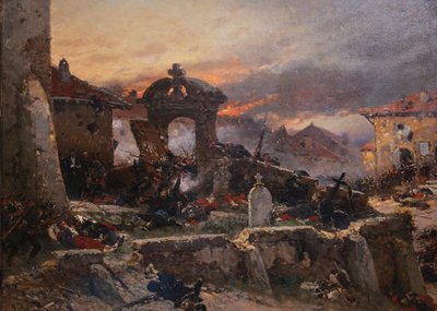 The Cemetery of Saint-Privat, 18th August 1870, 1881 by Alphonse Marie de Neuville