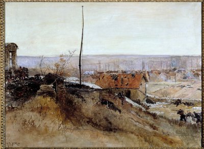 War of 1870-1871: Attack of the Lime Oven at the Platriere de Champigny on December 2 by Alphonse Marie de Neuville