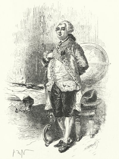 King Louis XVI of France by Alphonse Marie de after Neuville