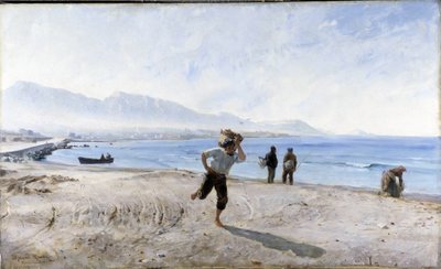 The Beach of Prado by Alphonse Moutte