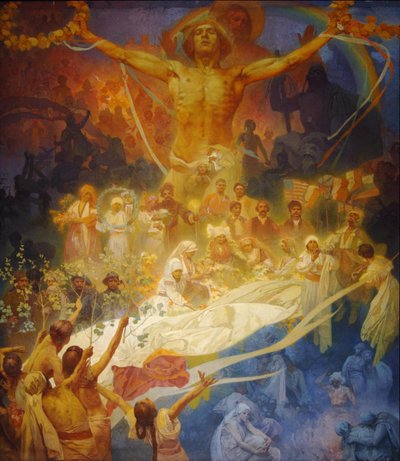 Apotheosis of the Slavs. Slavs for Humanity by Alphonse Mucha