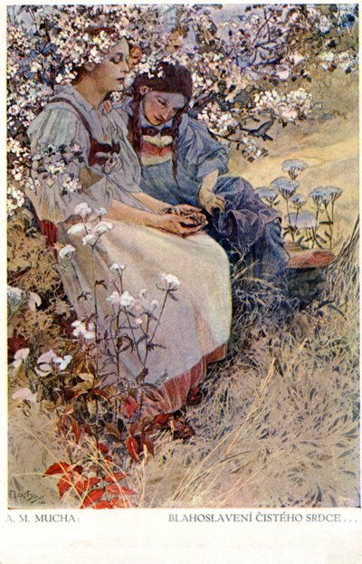 Blessed are the Pure in Heart For They Shall See God by Alphonse Mucha