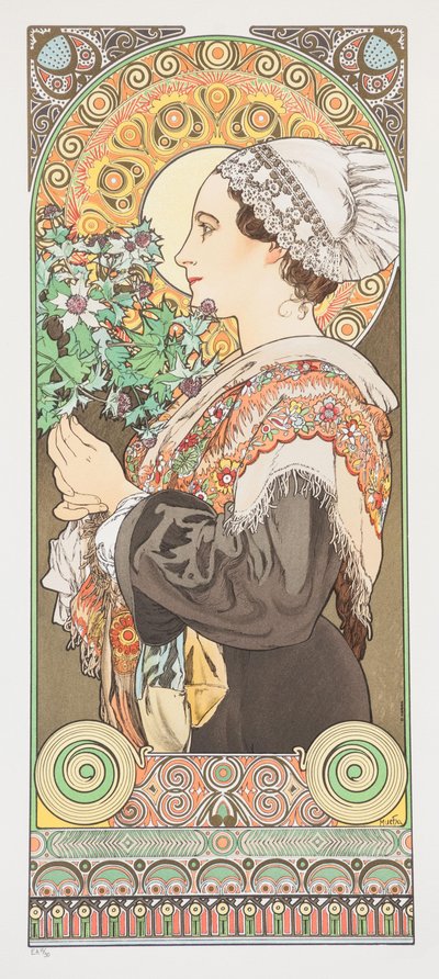 Thistle from the Sands by Alphonse Mucha