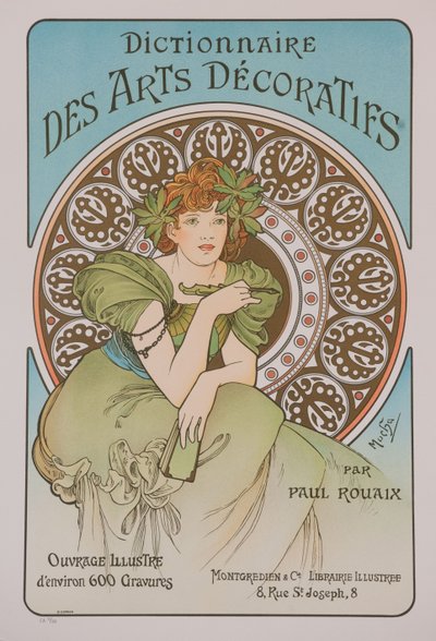 Dictionnaire des Arts Décoratifs, 1902 by Alphonse Mucha