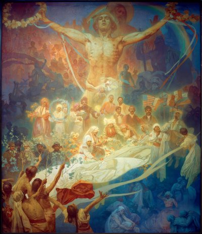 The Apotheosis of the Slavs. Slavdom for Humanity (20th Century) by Alphonse Mucha