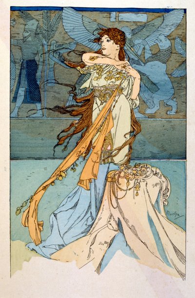 Illustration by Alphonse Mucha from 