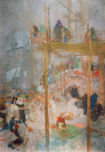 Johann Militsch von Kremsier / Study for Triptych by A. Mucha by Alphonse Mucha