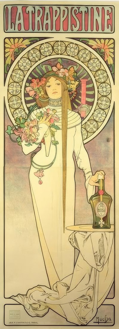 The Trappistine by Alphonse Mucha