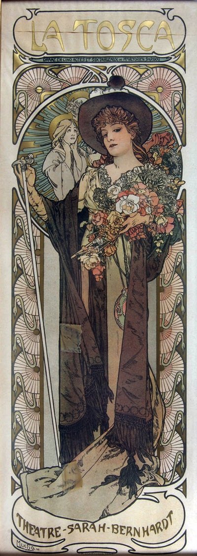 Poster for the Play La Tosca by Victorien Sardou by Alphonse Mucha