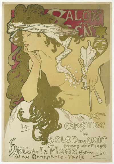 Salon des Cent, XXme Exposition du Salon des Cent, March-April, 1896 by Alphonse Mucha