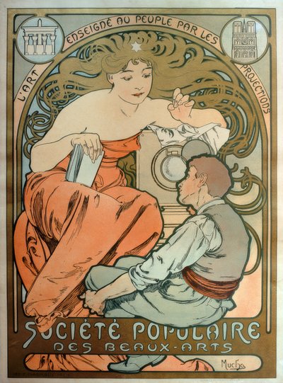 Popular Society of Fine Arts / Art Taught to the People by Alphonse Mucha